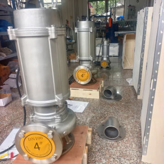 Máy bơm nước thải chìm bằng thép không gỉ 100WQP100-15-7.5KW | Máy bơm nước thải chống ăn mòn và không tắc nghẽn