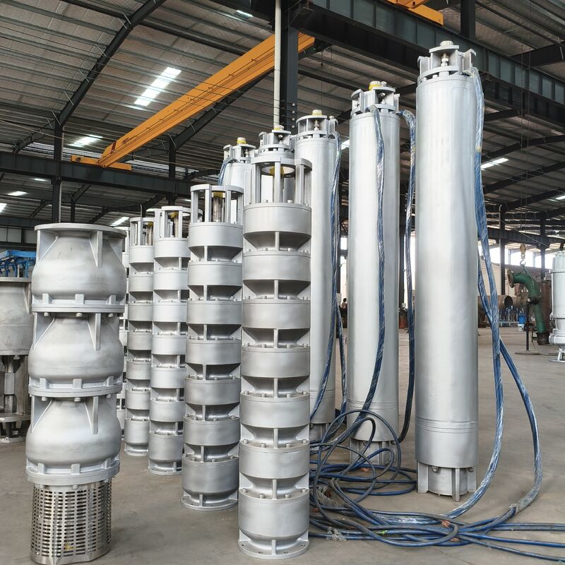 Máy bơm chìm giếng sâu 6 inch bằng thép không gỉ 2205 với lưu lượng 15 m³/h và cột áp 180m