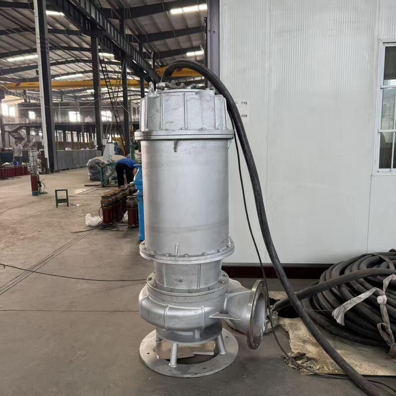 Máy bơm nước thải chìm bằng thép không gỉ với dòng chảy 80 m3/h và đầu 10 m để thoát nước thải