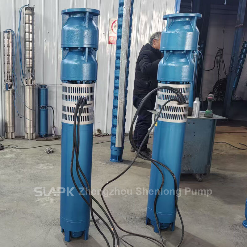Máy bơm chìm giếng sâu 22kW với máy đẩy SS304 và tốc độ dòng chảy 160 m3/h để chiết xuất nước khoan