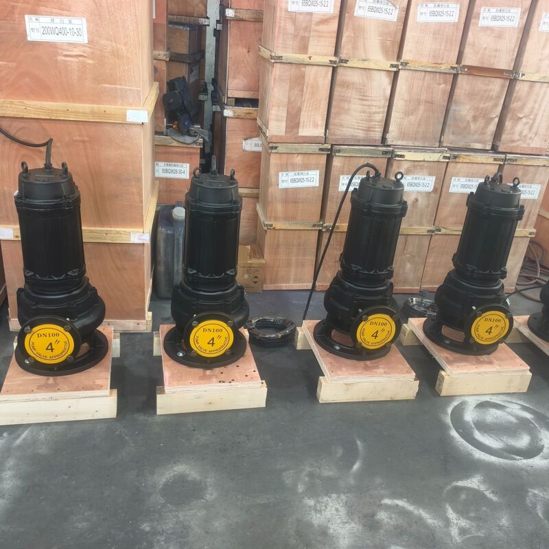 Máy bơm nước thải ngầm 100WQ80-20-7.5kW với dòng chảy 80m3/h, đầu 20m và động cơ 7,5kW để thoát nước thải