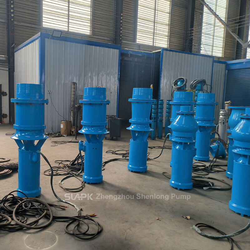 Máy bơm chìm lưu lượng lớn QSZ và QSH dòng hướng trục và dòng chảy hỗn hợp với lưu lượng 260-2.880 m³/h và công suất 7,5-55 kW
