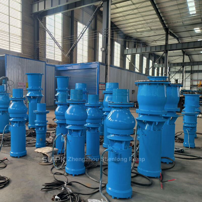 Máy bơm chìm lưu lượng lớn QSZ và QSH dòng hướng trục và dòng chảy hỗn hợp với lưu lượng 260-2.880 m³/h và công suất 7,5-55 kW