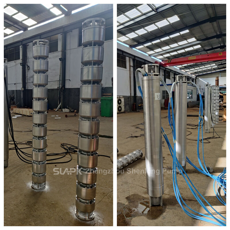 250QJH108-240-132KW Bơm chìm bằng thép không gỉ đúc với cột áp 240m cho Lấy nước biển