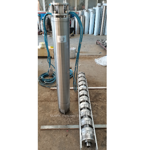 Bơm chìm bằng thép không gỉ 140 kW với cột áp 220 m và lưu lượng 136 m³/h cho ứng dụng giếng sâu