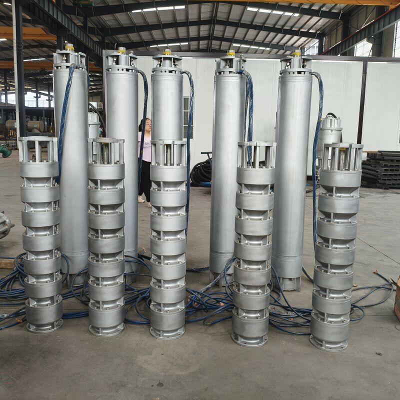 525 m3/h Dòng chảy 350 m Đầu 1000 kW Sức mạnh Thép không gỉ Máy bơm nước biển chìm sâu