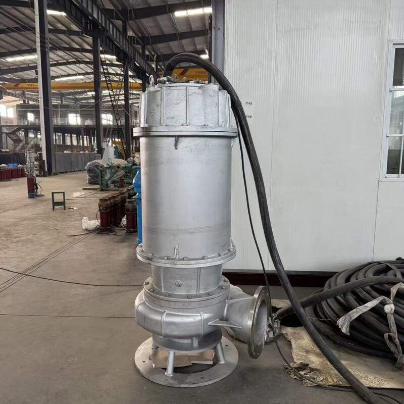 Bơm chìm xử lý nước thải bằng thép không gỉ 316 với lưu lượng 1000 m³/h và trục bằng thép không gỉ Duplex 2205 cho nước thải