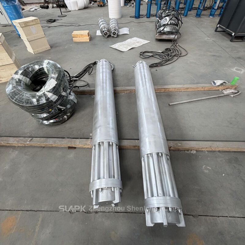 Bơm chìm giếng khoan bằng thép không gỉ với lưu lượng 252 m³/h, cột áp 170 m và công suất 185 kW