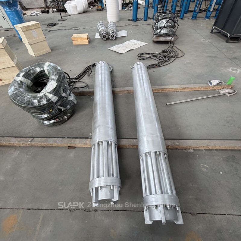 Bơm chìm giếng khoan bằng thép không gỉ với lưu lượng 252 m³/h, cột áp 170 m và công suất 185 kW