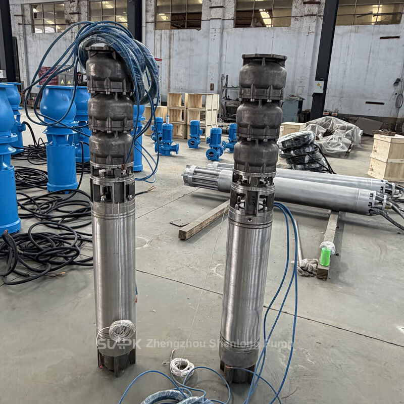 Bơm chìm giếng khoan bằng thép không gỉ với lưu lượng 252 m³/h, cột áp 170 m và công suất 185 kW