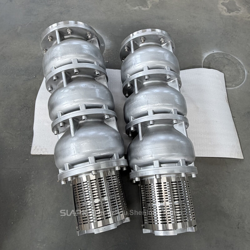 Bơm chìm giếng khoan bằng thép không gỉ với lưu lượng 252 m³/h, cột áp 170 m và công suất 185 kW