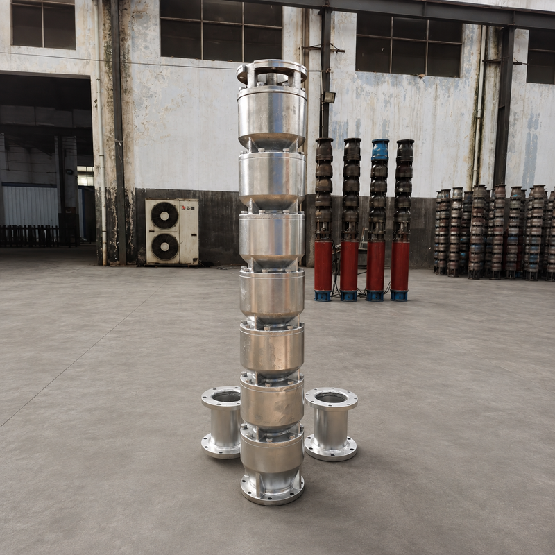 200QJH150-150-110kW Máy bơm giếng sâu thép không gỉ Lưu lượng cao, bơm đầu cao cho giếng sâu và hệ thống nước kỹ thuật