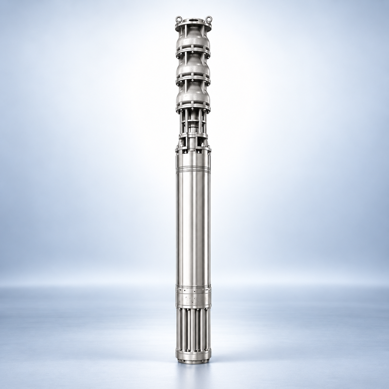 167m³/h Lưu lượng 40m Cột áp Bơm chìm Inox cho Giếng sâu và Giếng khoan