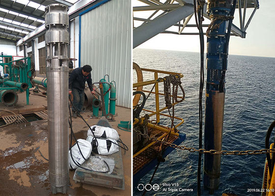 Nước biển bể sâu bơm chìm 75kw 100hp SS316L vật liệu 60m đầu