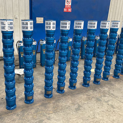 Máy bơm nước giếng khoan bằng gang 50 M3 / H dùng cho tưới tiêu trang trại